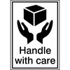 STE  013 verpakkingslabel  "Handle with care" - 148x210mm